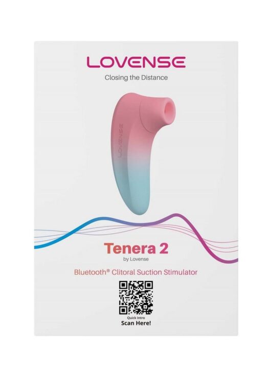 Tenera 2 Rechargeable Silicone Clitoral Suction Stimulator - Pink/Blue