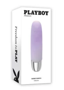 Playboy Bunny Bunch Rechargeable Silicone Bullet - Purple