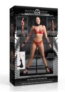Master Series Ultimate Enforcer Forced Orgasm Tower with Sex Machine - Black