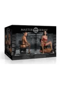Master Series Pleasure Throse Oral Sex Chair - Black