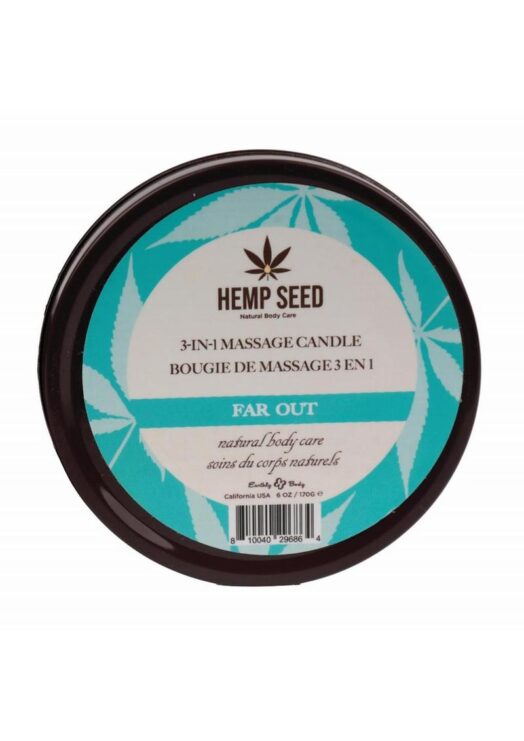 Earthly Body Hemp Seed 3 In 1 Massage Candle - Far Out
