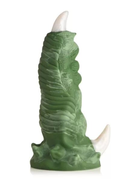 Creature Cocks Dragon Claw Silicone Dildo - Green/White