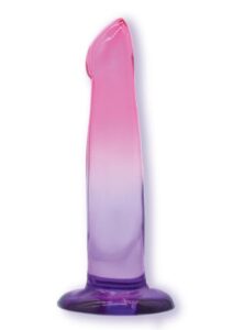 Shades G-Spot Dildo with Suction Cup 6.25in - Pink/Purple
