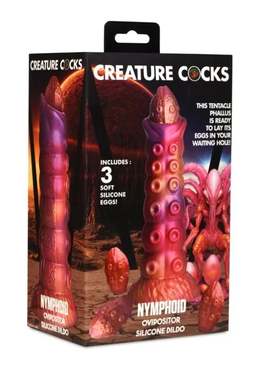 Creature Cocks Nymphoid Ovipositor Silicone Dildo - Multicolor