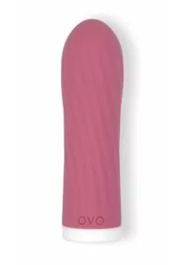 Ovo Earth Sahara Rechargeable Silicone Lipstick Vibrator - Red