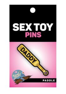 Paddle Daddy Enamel Pin - Yellow/Black