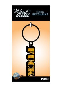 Fuck Keychain - Yellow/Black