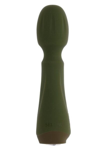 Selopa Heartfelt Rechargeable Silicone Body Wand - Green