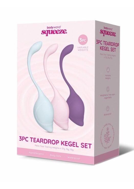 Bodywand Squeeze Teardrop Silicone Kegal Set 37-115G (3 Piece)