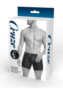 Cruze High Bar Zipper Trunk With Cock Ring - Large/XLarge - Black