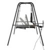 Master Series Throne Deluxe Adjustable Sling with Rechargeable Sex Machine - Black