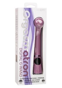 Orgasmatron Digital G-Wand Rechargeable Silicone Massager - Purple