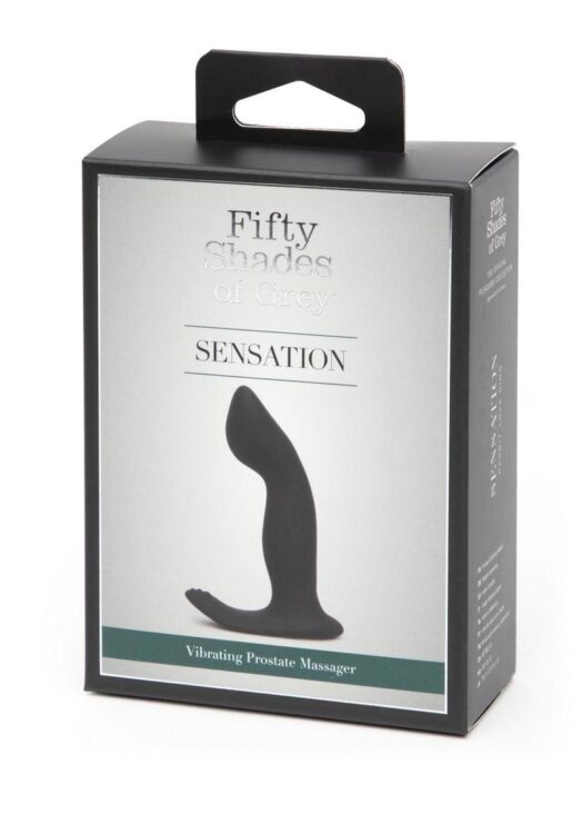 Fifty Shades of Grey Sensation Rechargeable Silicone P-Spot Vibrator - Black