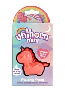 Unihorn Mini Peachy Pony Rechargeable Silicone Clitoral Vibrator - Pink