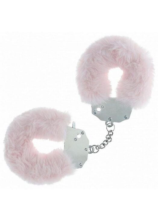 Ouch! Heavy-Duty Fluffy Handcuffs - Powder Pink