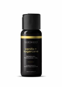 Wicked Sensual Massage Oil 4oz - Vanilla and Sugarcane