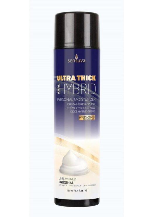 Sensuva Ultra-Thick Anal Hybrid Lubricant Original Unflavored 5.1oz