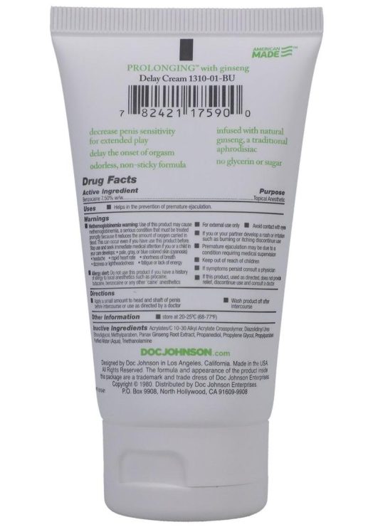 Prolonging Delay Creme For Men 2oz Bulk - Image 2