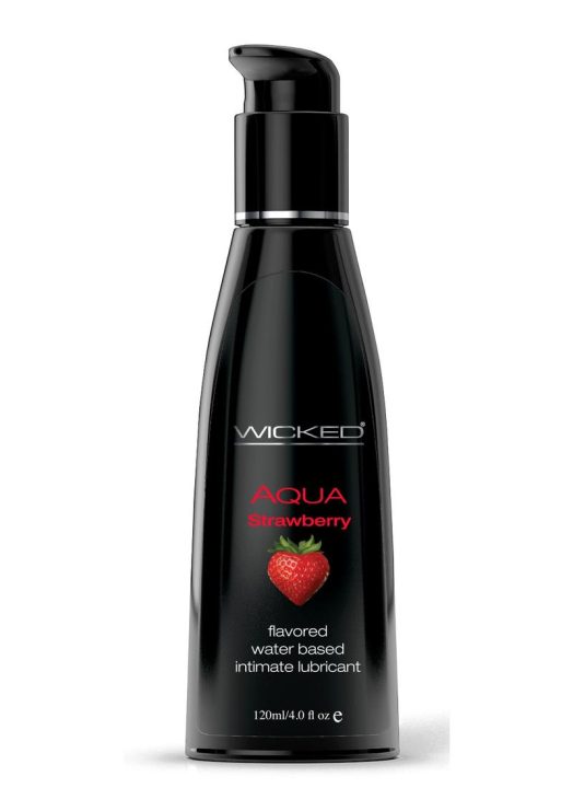 Wicked Aqua Strawberry Lube 4oz