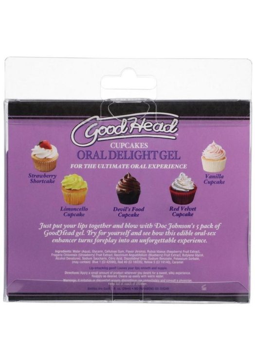 GoodHead Oral Delight Gel Cupcakes (5 Pack) 1oz - Image 2