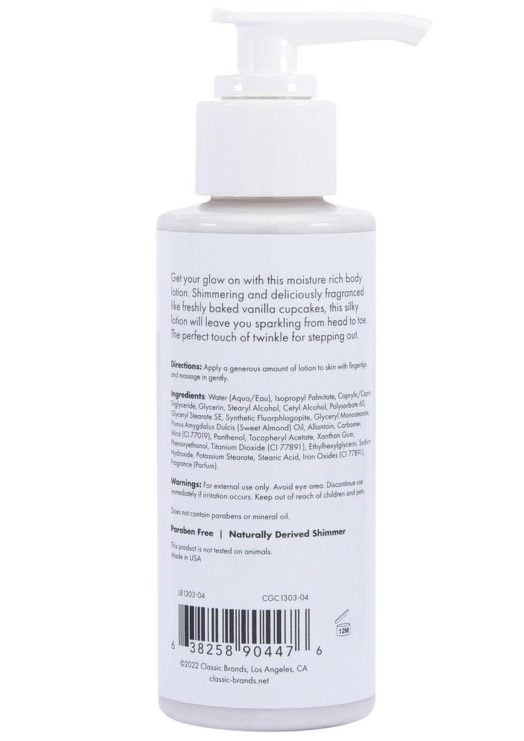 CG Vanilla Cupcake Fragranced Shimmer Lotion - Silver - Image 2