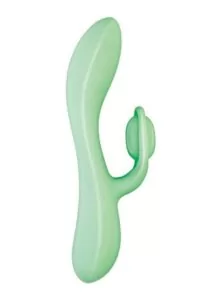 Blaze Romantic Rechargeable Silicone Vibrator - Aqua