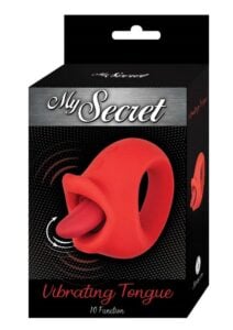 My Secret Vibrating Tongue Rechargeable Silicone Clitoral Stimulator - Red