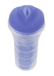 Zero Tolerance Pop on the Glow Pussy Stroker Glow in the Dark - Purple