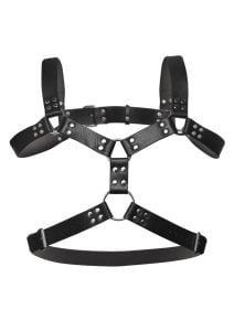 Strict 6 O-Ring Chest Harness - Black