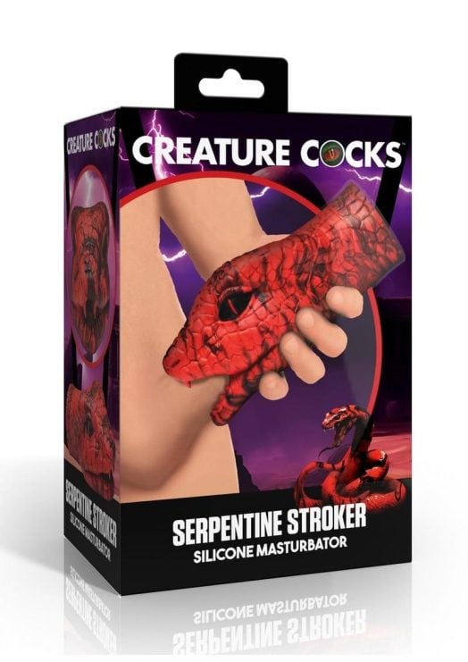 Creature Cocks Serpentine Stroker Silicone Masturbator - Red