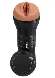 PDX Extreme Wet Pussies Super Juicy Snatch XXL Self Lubricating Stroker - Caramel