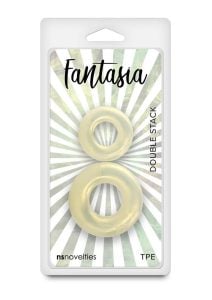 Fantasia Double Stack Cock Rings - Yellow