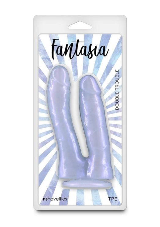 Fantasia Double Trouble Dildo - Lavender