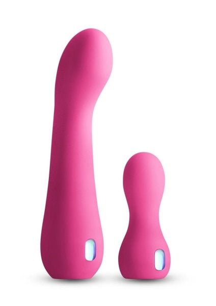 Inya Couplet Rechargeable Silicone Vibrators (2pc Set) - Pink