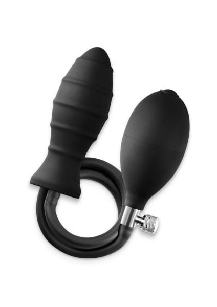 Renegade InflataPlay Silicone Inflatable Anal Plug - Black