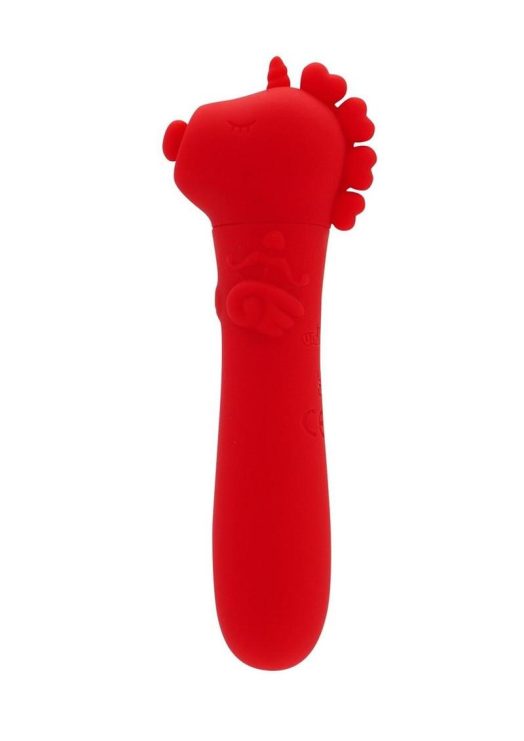 Unihorn Cupid`s Beau Rechargeable Silicone USB Bullet- Red