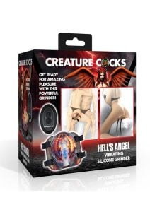 Creature Cocks Hell`s Angel Rechargeable Silicone Vibrating Grinder - Multicolor