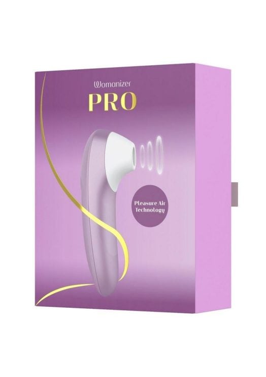 Womanizer Pro Rechargeable Silicone Air Pulse Clitoral Vibrator - Lavender/White