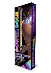 Power Pole Pro Professional Portable Exercise and Dance Spinning Pole Extends Up To 9ft - Rainbow