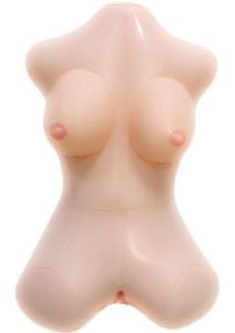 Tushy Torso Blow Up Doll with Vaginal Hole - Vanilla