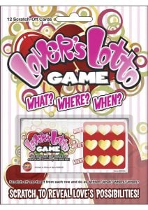 Lovers Lotto Game Scratch n Play Sex Game Carded