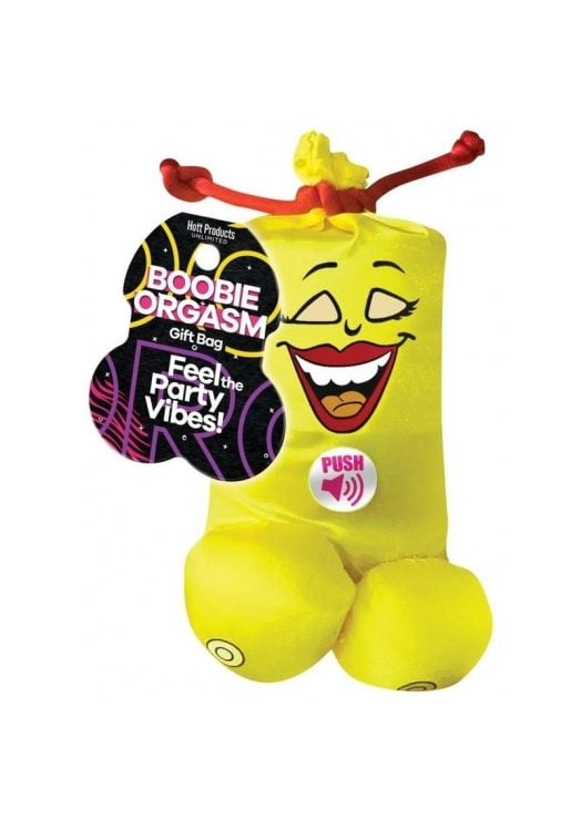 Boobie Orgasm Gift Bag - Yellow