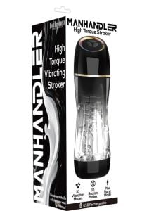 Manhandler Hi Torque Rechargeable Multi-Speed Stroker - Clear/Black