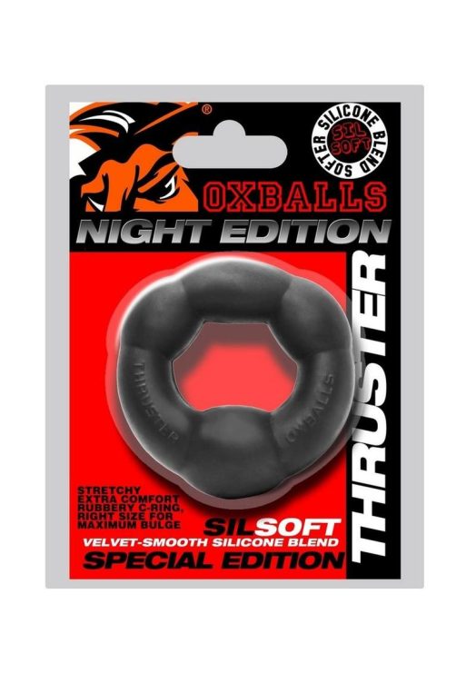 Thruster Comfort Bulge Lifter Cockring Night Edition - Black