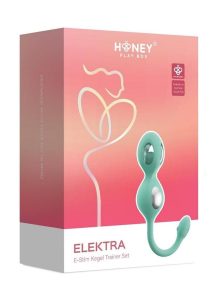 Elektra App Control E-Stim Kegel Training Set (5 Piece) - Aqua/Silver