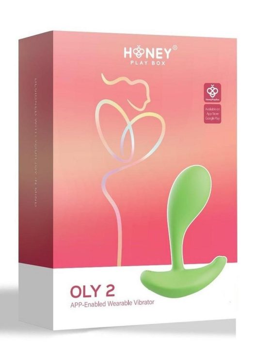 Oly 2 Pressure Sensing App enabled Wearable Rechargeable Silicone Clit and G Spot Vibrator - Green