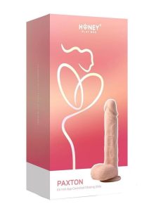 Paxton App Control Realistic Thrusting Penetrator Rechargeable Silicone Dildo 7.5In - Caramel