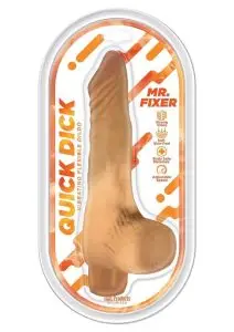 Quick Dick Mr Fixer Vibrating Silicone Dildo - Vanilla